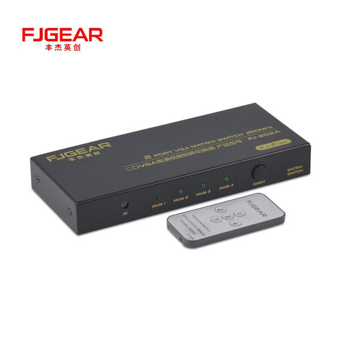 丰杰 FJ-202A VGA切换器2进2出2合一分配器屏幕共享器台机分屏器 - 封面