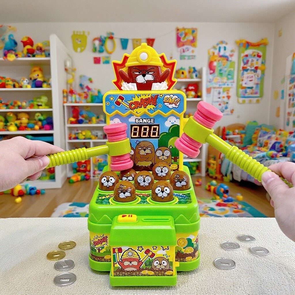 五星玩具挑战地鼠王幼儿打地鼠游戏机玩具益智儿童敲打老鼠电动