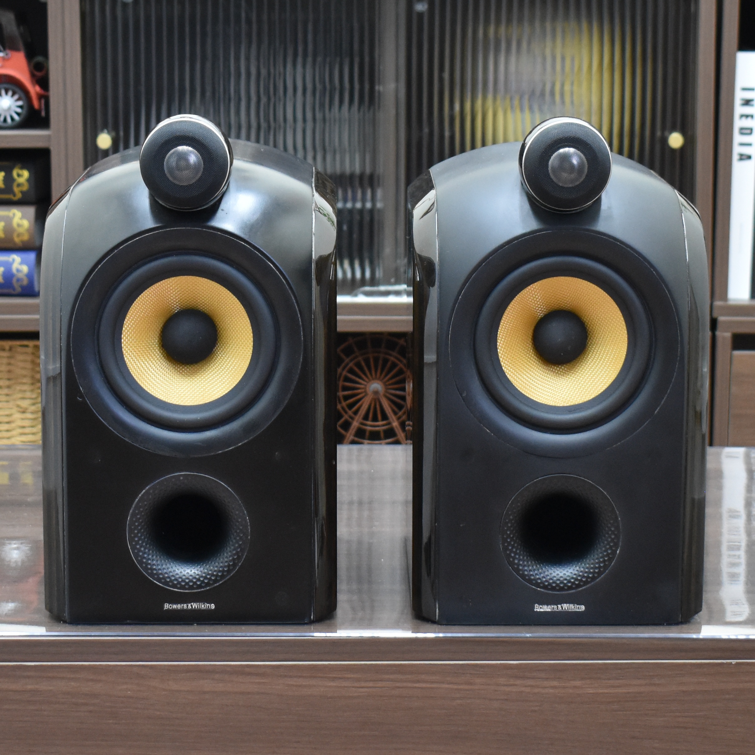 二手英国进口原装B&W/宝华PM1发烧Hifi书架桌面无源音箱正品保障