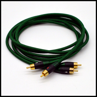 美国线圣\audioquest 发烧级高纯铜双RCA双莲花 功放音频信号线