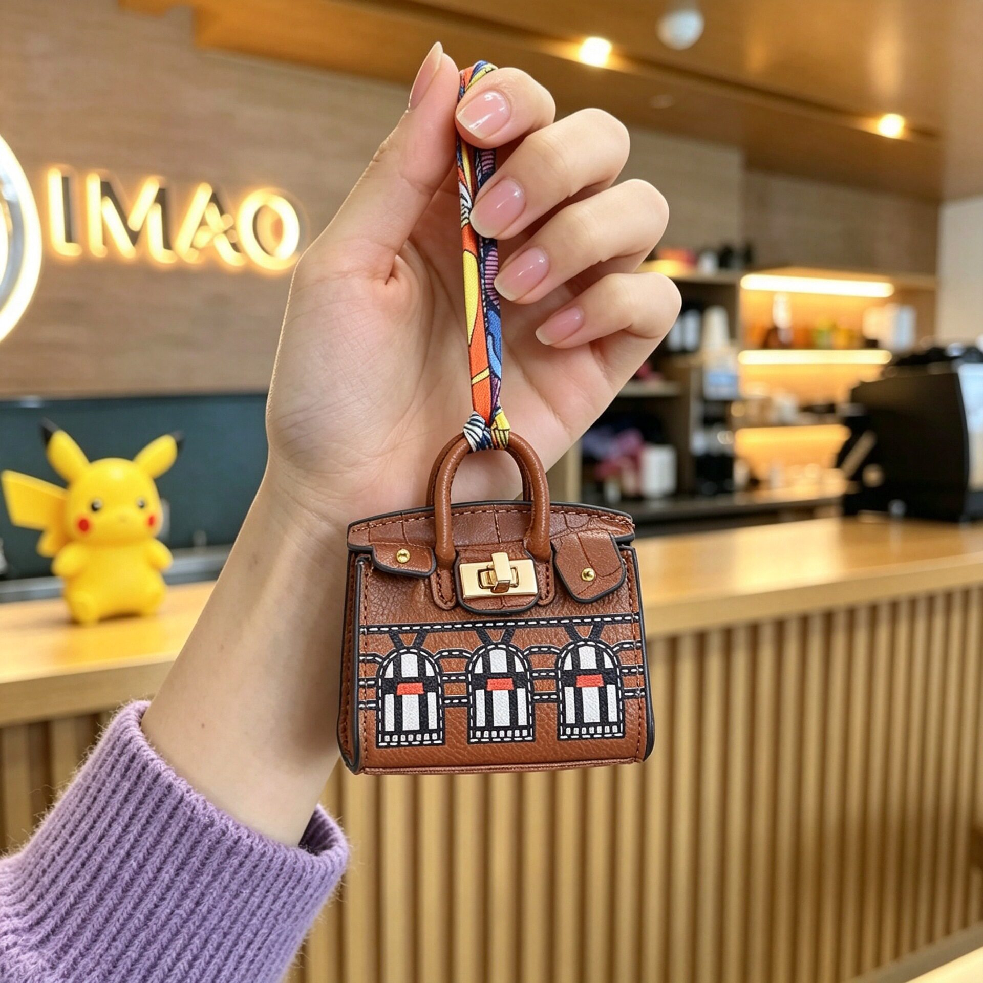 可爱房子小包挂件钥匙扣