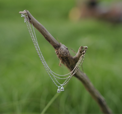 幸福铃兰花朵纯银925手链手工定制女生手环手镯小清新素银送礼物