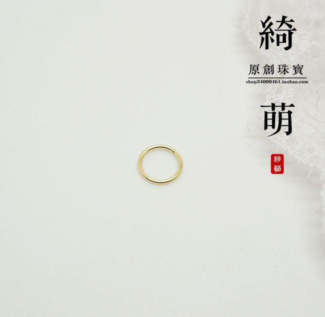 925纯银镀金镀白金手工开口圈