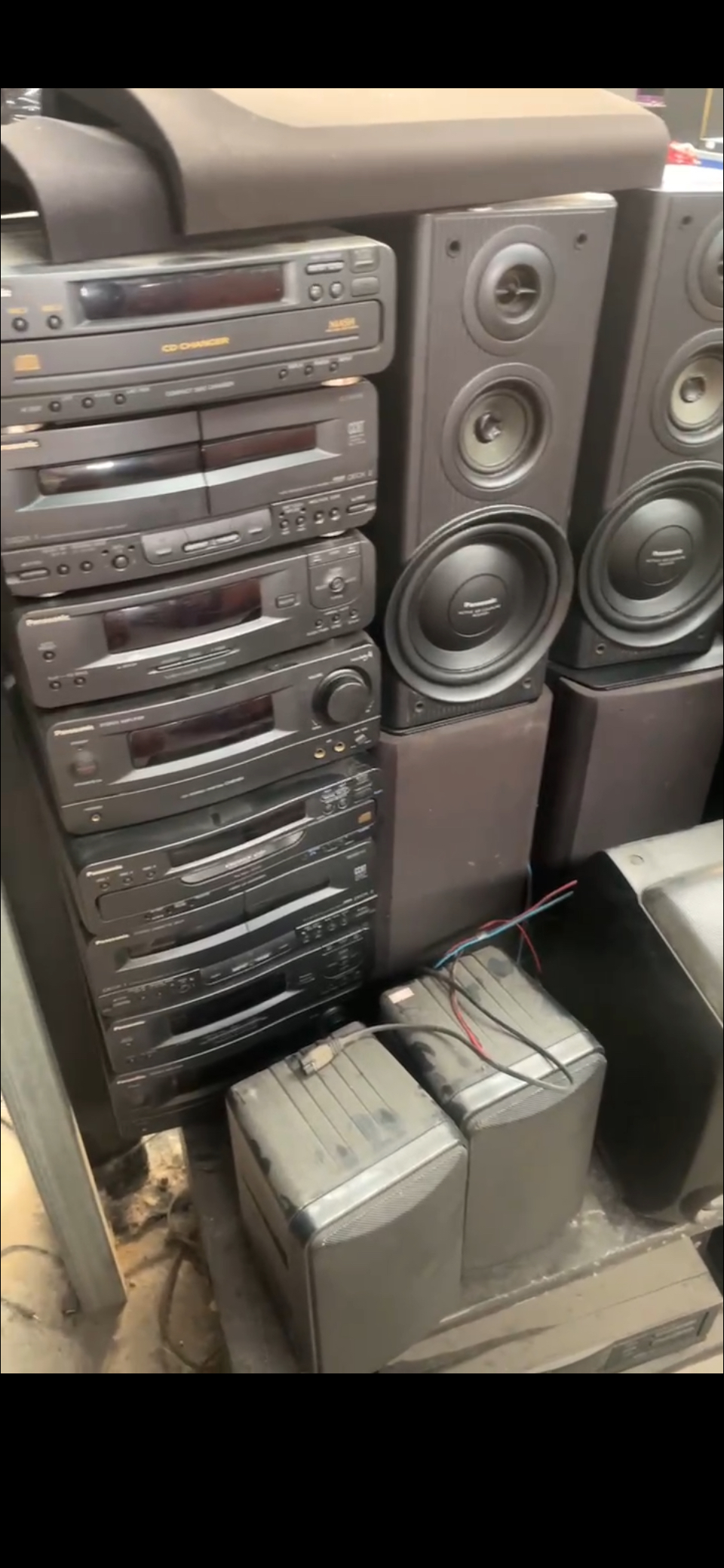 松下组合机918 818 3碟连放 CD和磁带需要打理