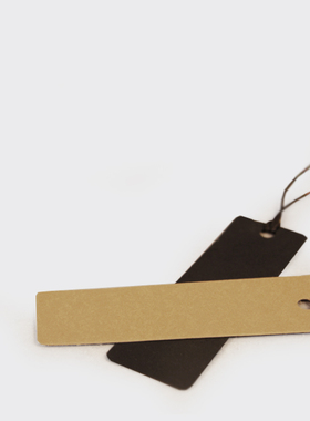 不纸如此手绘复古空白水洗牛皮纸书签撕不烂