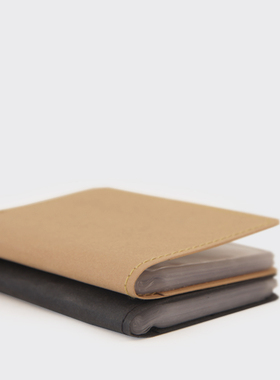 不纸如此简约卡包-01卡套 可水洗牛皮纸个性16卡位通用