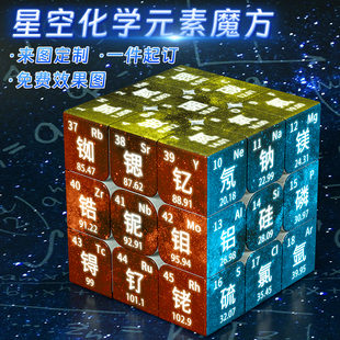 魔方化学元素周期表学习玩具学生益智三阶初中高中生定制创意图片