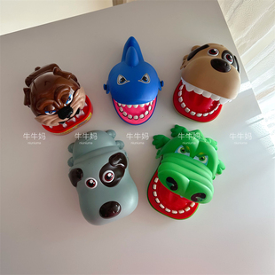 咬手指鳄鱼鲨鱼大嘴巴玩具小心恶犬拔牙儿童亲子益智互动整蛊玩具