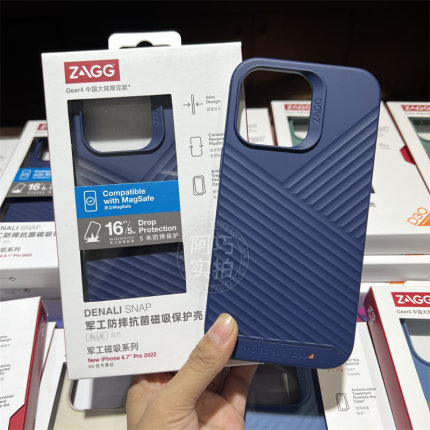 ZAGG军工磁吸14promax防摔壳D30全包壳14plus 4m防摔壳