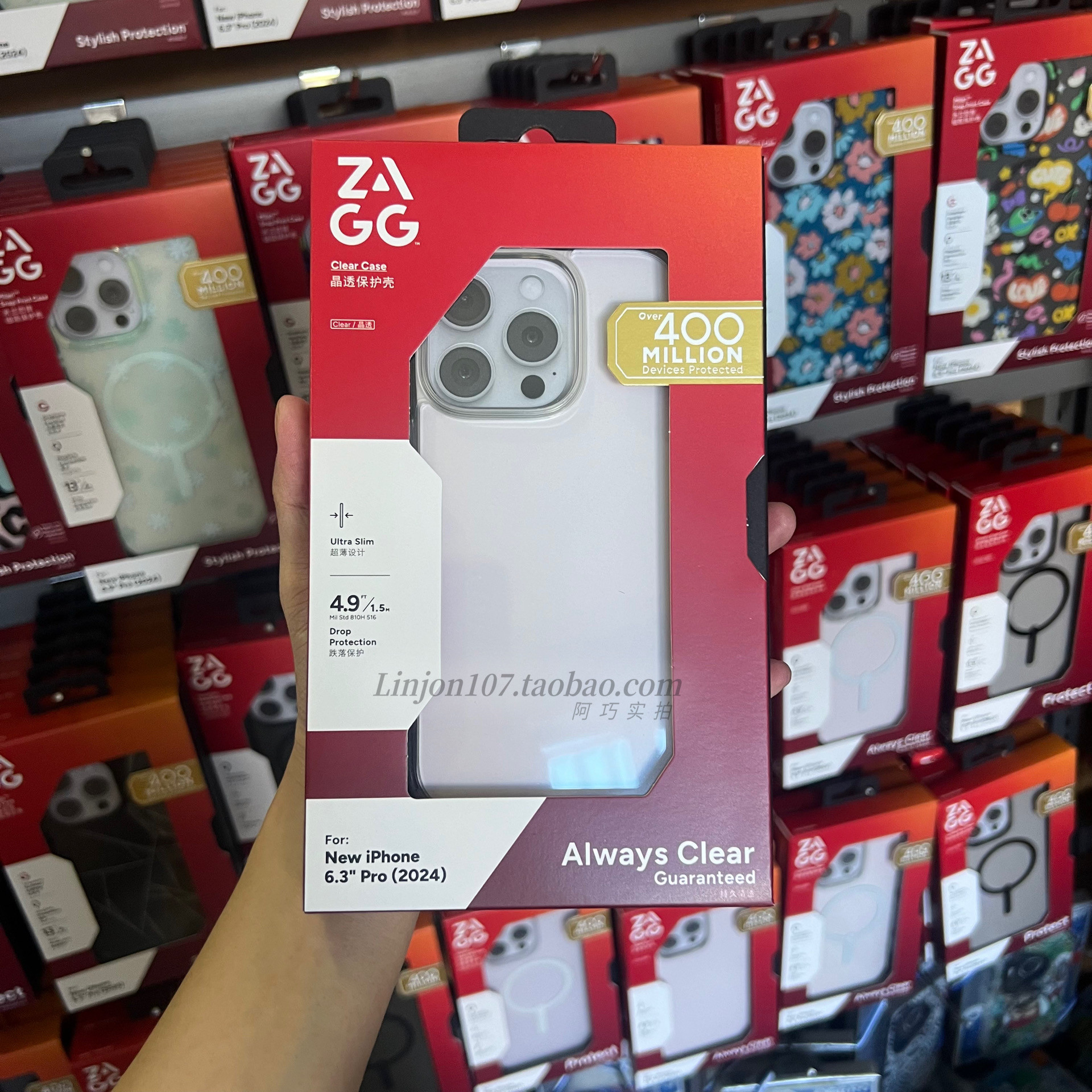 ZAGG全透明手机壳适用苹果16ProMax手机壳晶透磁吸MagSafe磁吸充电iPhone16pro全包防摔保护套