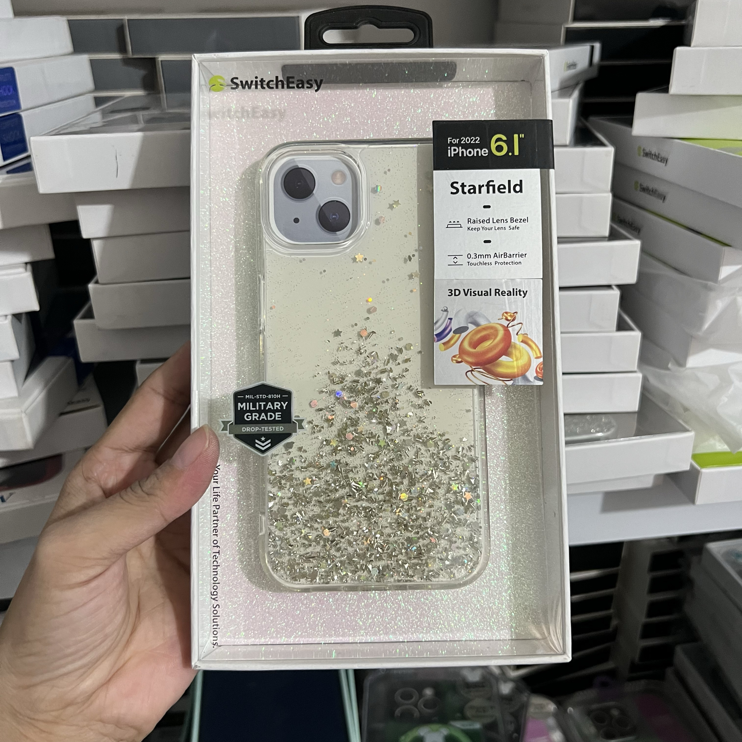 特价处理switcheasy星空防摔壳14全包14pro壳透明全包壳14promax