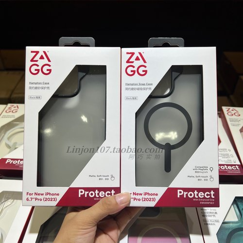 Zagg简约磨砂磁吸15promax肤感防滑15全包磨砂壳