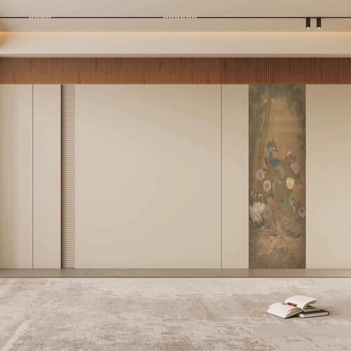 宋氏美学古风客厅背景墙壁画