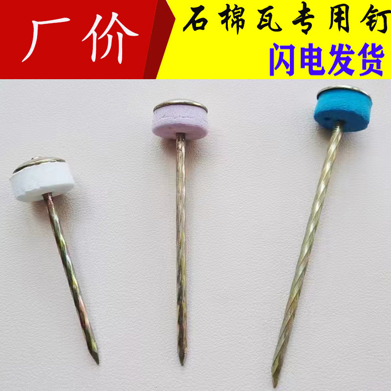 钉子墙钉石棉瓦钉盖水泥2.5寸铁钉颜永顺大头长钉美瓦楞钉专用钉图片