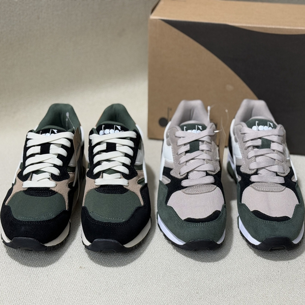 特价外贸女款复古舒适运动鞋反绒拼接防滑透气网面百搭慢跑女鞋37