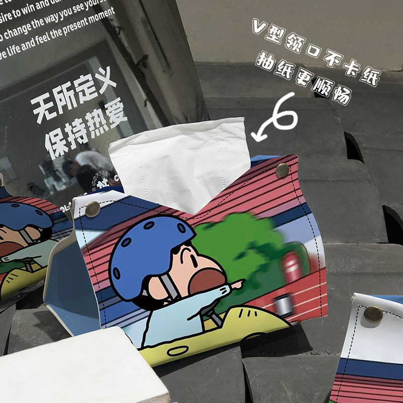 桌面纸巾盒可爱卡通家用客厅卧室创意抽纸盒车载纸抽盒餐巾纸盒子