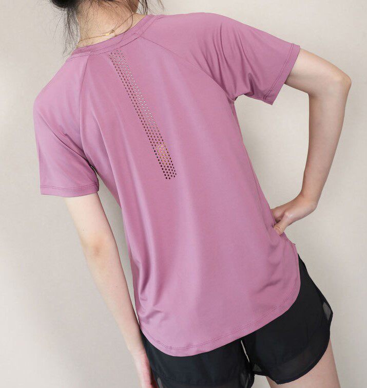 满包邮大码运动短袖女宽松健身T恤圆领瑜伽服上衣健身房半截袖