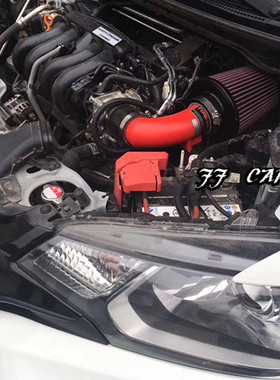 新飞度GK5改装美国TOWMEX碳纤维滤芯AF红色进气套件风箱提升动力