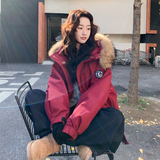 【大货】90绒工装羽绒服送真毛领229-8475-P355控528，女装羽绒服，浙宝229