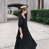 【新款】赫本风黑色大版型连衣裙229-8235-P125控178，女装连衣裙，浙宝229