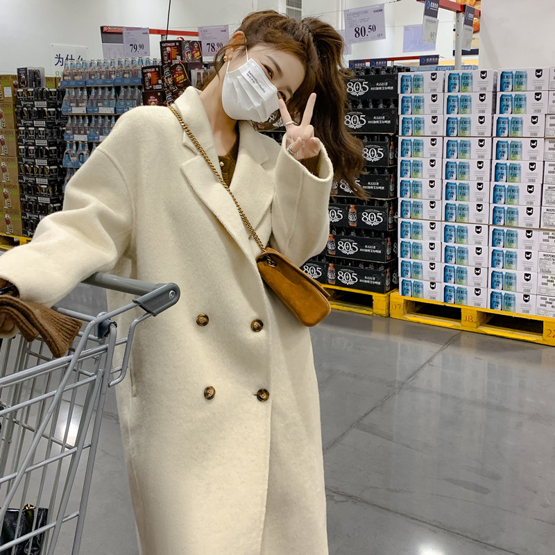 现货高支高密羊毛双面呢大衣含兔毛229-8203-P280控398,女装毛呢外套,浙宝229