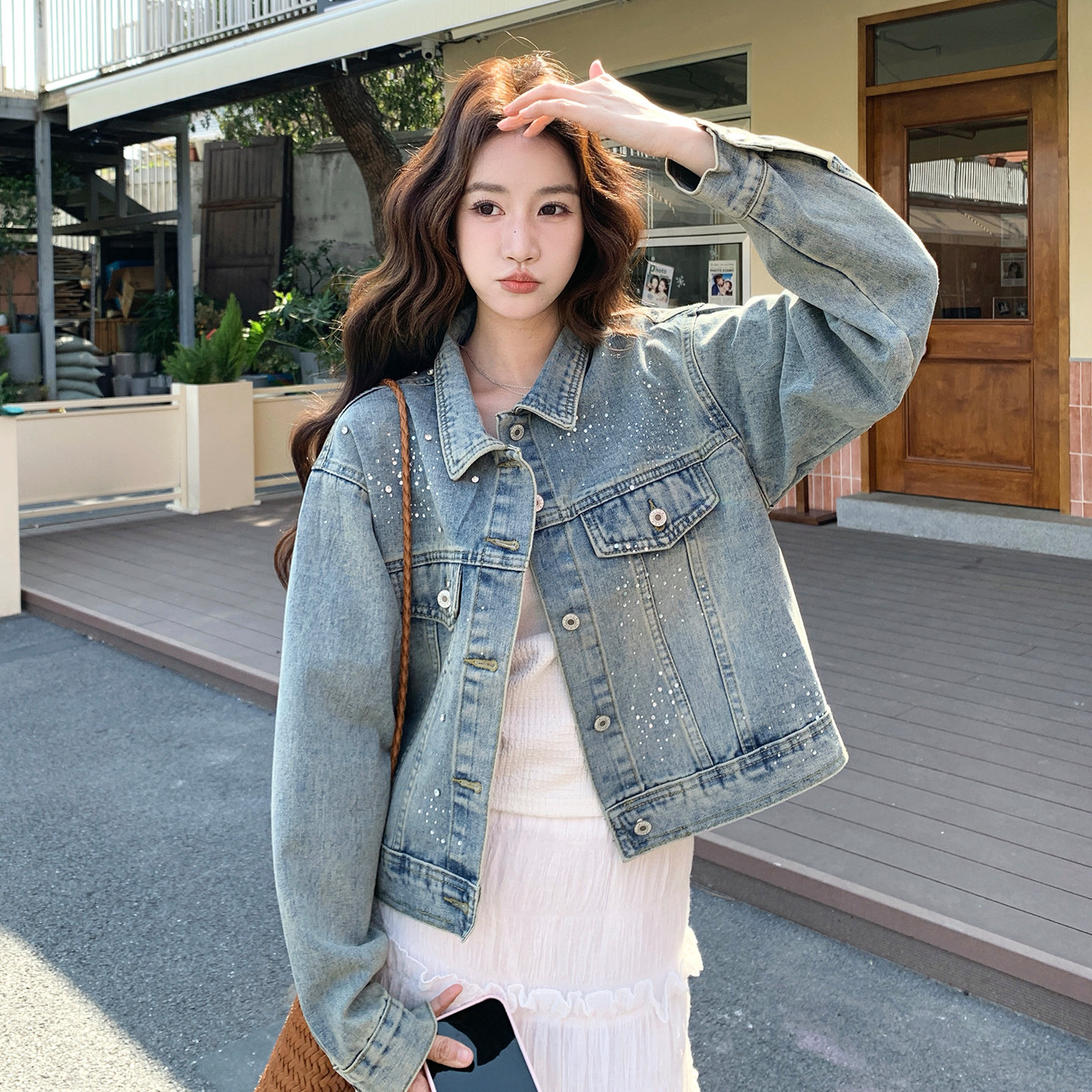 【大货已出】26年满钻重工牛仔外套229-8489-P175控288，女装短外套，浙宝229