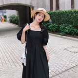 【新款】赫本风黑色大版型连衣裙229-8235-P125控178，女装连衣裙，浙宝229
