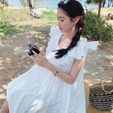 【新款】重工打造风琴压轴白色花苞连衣裙229-8220-P125控178，女装连衣裙，浙宝229