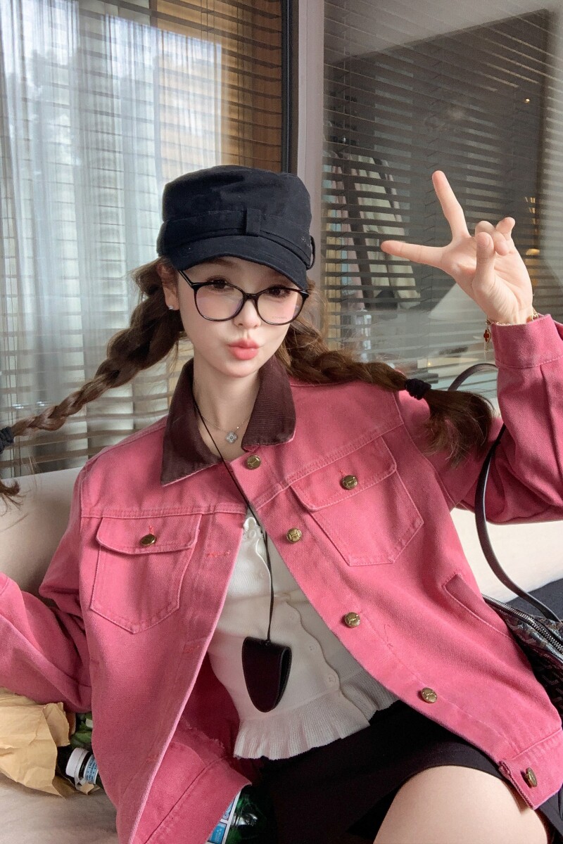 【新款】25年春装女树莓色夹克2B175-8323-P155控228,女装短外套,浙宝229