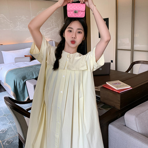 【现货】奶黄色连衣裙2B175-8219-P125控178图片