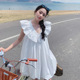 【新款】重工打造风琴压轴白色花苞连衣裙229-8220-P125控178，女装连衣裙，浙宝229