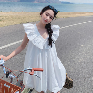 【新款】重工打造风琴压轴白色花苞连衣裙229-8220-P125控178,女装连衣裙,浙宝229