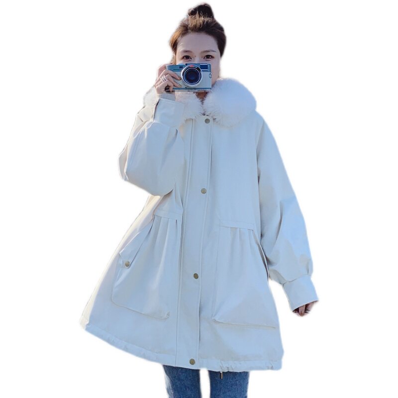 现货主推两色兔毛内胆派克服229-8162-P195控278,女装派克服,浙宝229
