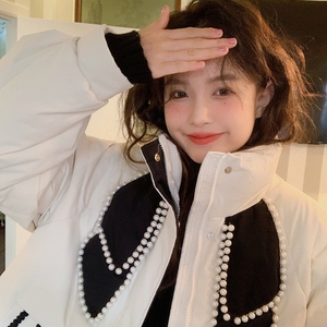 【现货】高定珍珠小香风白鸭绒羽绒服229-8201-P255控368图片