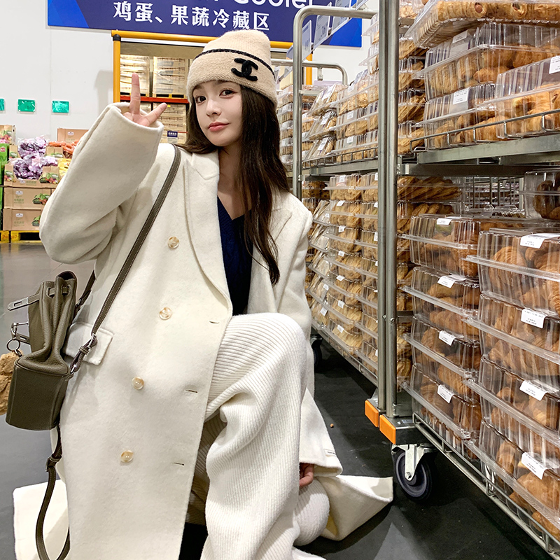 【现货】25年白色双面呢西装大衣229-8311-P275控398，商品下架区商品下架区，浙宝229