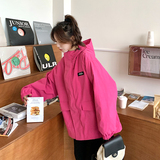 【大货】树莓色冲锋衣外套2B175-8288-P165控238，女装短外套，浙宝229