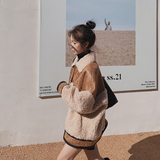 现货加厚款皮毛一体外套229-8160-P205控298，女装皮草，浙宝229