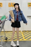 【新款】新款海军领牛仔外套2B175-8238-P145控208，女装短外套，浙宝229