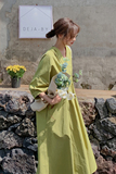 主推现货2022牛油果绿香芋紫两色连衣裙229-8173-P115控168，女装连衣裙，浙宝229