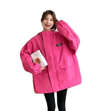 【大货】树莓色冲锋衣外套2B175-8288-P165控238，女装短外套，浙宝229