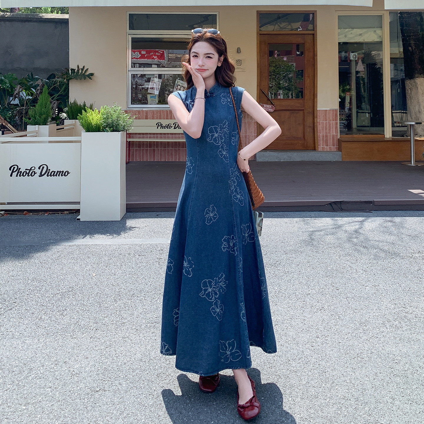 【大货已出】新中式风牛仔裙2B175-8501P155控248,女装连衣裙,浙宝229