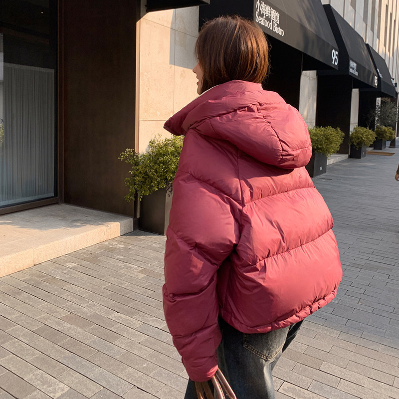 【大货已出】25年短款火龙果色羽绒服2B175-8322-P245控368,女装羽绒服,浙宝229
