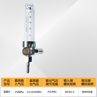 03二氧化碳流量计 YQC YQAr 731L氩气流量计