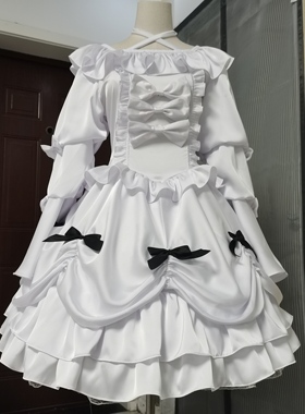 风度COS 丰川祥子A咖BanG Dream白色洋装cosplay服 动漫服装定做