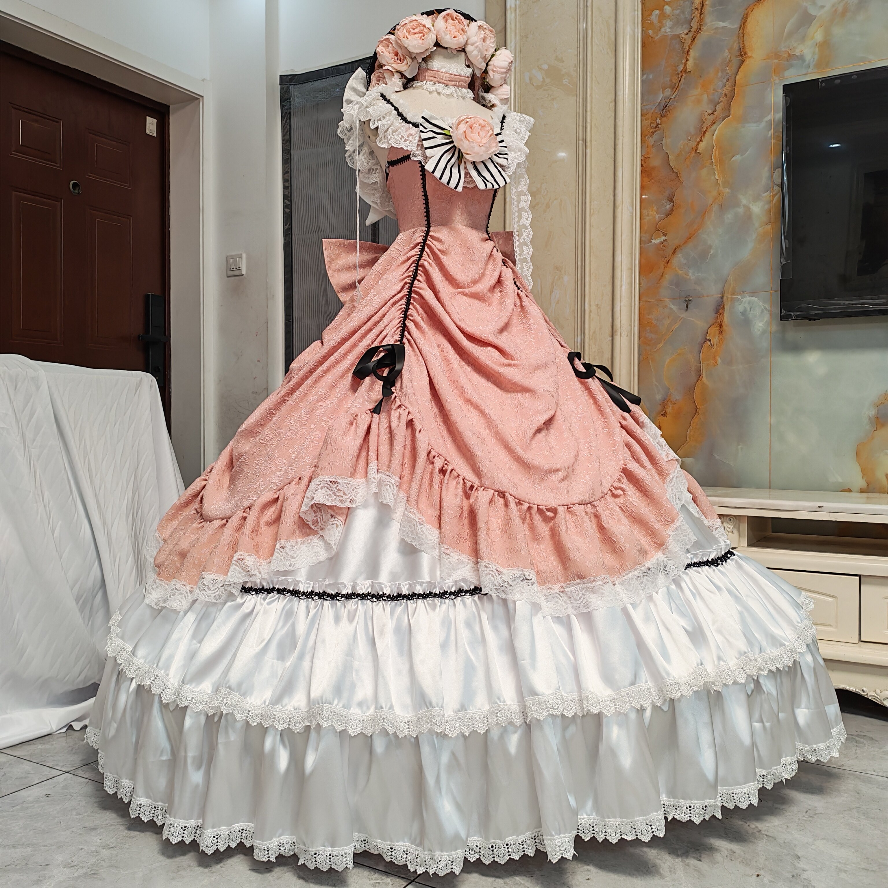 风度COS 黑执事夏尔ciel 知更鸟COSPLAY 服装订做 360大摆