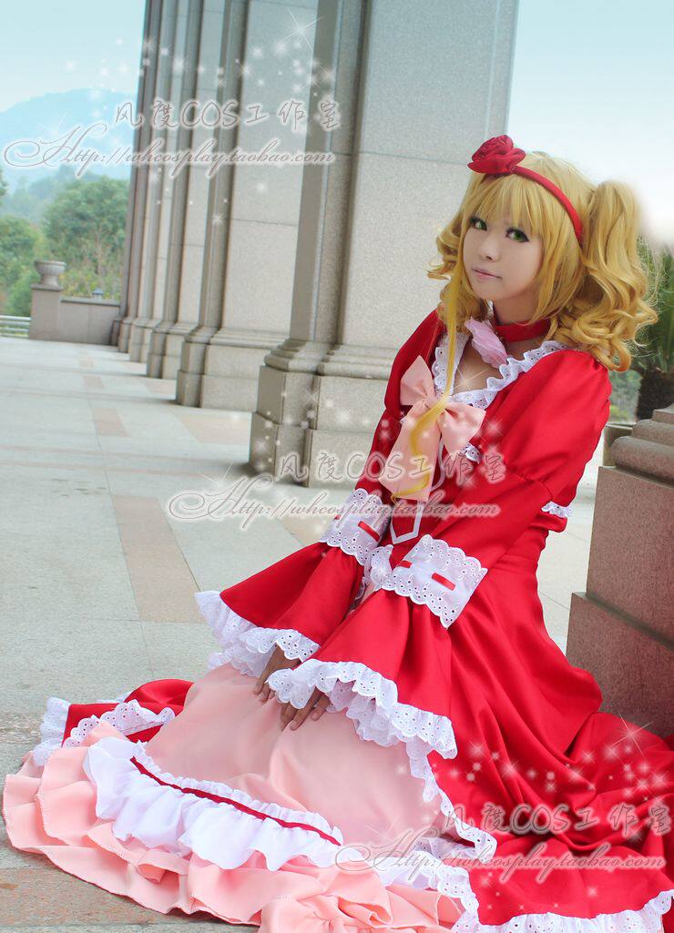 包邮 黑执事夏尔 伊丽莎白女装礼服cosplay服装 量身定做 送裙撑
