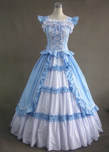2019新款 LOLITA洛丽塔长裙 晚会礼服 纯棉布料 可换颜色定做