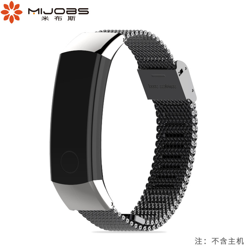 MIBUS는 HUAWEI HONOR BAND 3 시계 스트랩 금속 실리콘 가죽 교체 밴드 HONORBAND3 손목 스트랩에 적합합니다