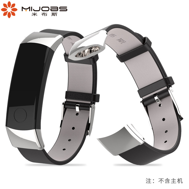 MIBUS는 HUAWEI HONOR BAND 3 시계 스트랩 금속 실리콘 가죽 교체 밴드 HONORBAND3 손목 스트랩에 적합합니다
