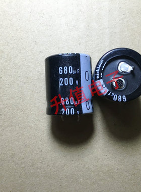 原装常用电解电容200V680UF 硬脚电容680UF200V：25X30